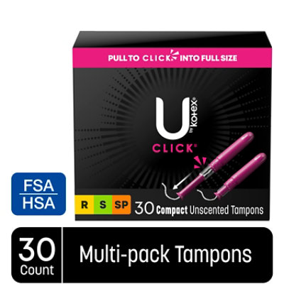 U by Kotex Click Multipack Tampons - 30 Count - Image 2