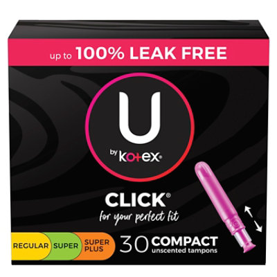 U by Kotex Click Multipack Tampons - 30 Count - Image 1