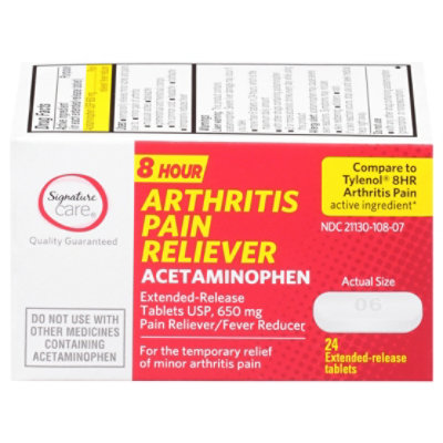 Signature Select/Care Pain Relief Arthritis Tabs 650mg - 24 CT - Image 3