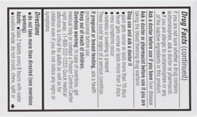 Signature Select/Care Pain Relief Arthritis Tabs 650mg - 24 CT - Image 5