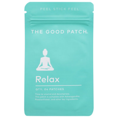 The Good Patch Relax Plant Patch 4ct - 0.2 OZ - Image 3