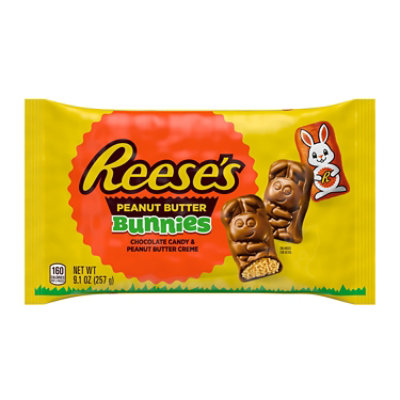 Reeses Milk Chocolate Peanut Butter Creme Bunnies Easter Candy Bag - 9.1 Oz - Image 1