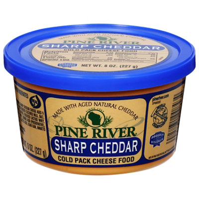 Pine River Spread Cheddar Cheese Sharp - 8 OZ - Image 1