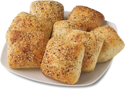 Mini Everything Ciabatta Rolls 8 Count - EA - Image 1