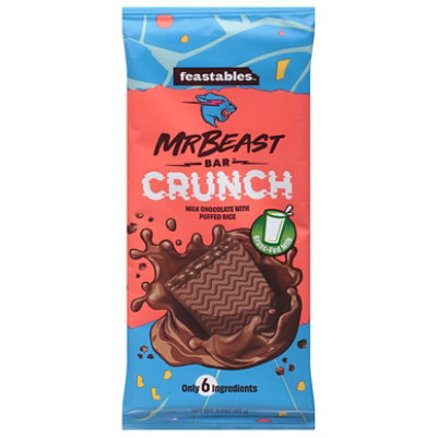 Feastables Mrbeast Milk Chocolate Crunch Bar - 2.1 OZ