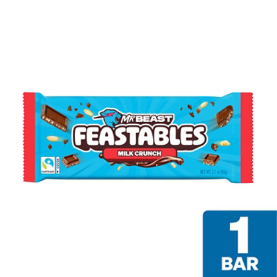 Feastables Mrbeast Milk Chocolate Crunch Bar - 2.1 OZ - Image 1