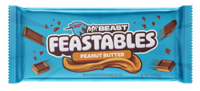 Feastables MrBeast Peanut Butter Milk Chocolate Bar - 2.1 OZ - Image 1