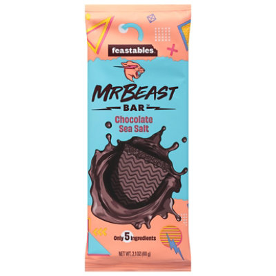 Feastables MrBeast Chocolate Bars , 2.1 oz (60g), 1 bar