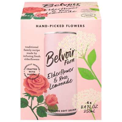 Belvoir Lemonade Elderflower & Rose 4p - 4-33.6 FZ - Image 3