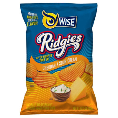 Wise Ridgies Cheddar & Sour Cream 7.875oz - 7.875 OZ - Image 3