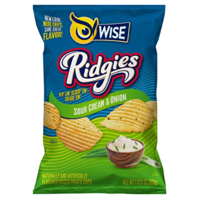 Wise Ridgies Sour Cream & Onion 7.875oz - 7.870Z - Image 3