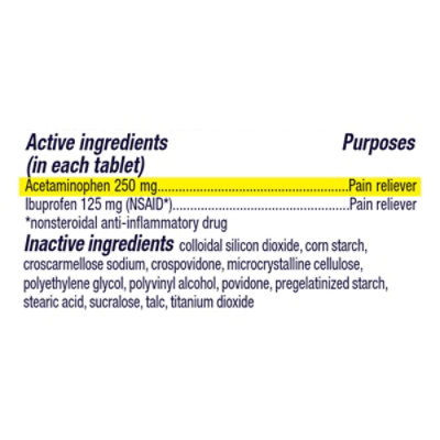 Motrin Dual Action With Tylenol, Ibuprofen & Acetaminophen, 120ct - 120 CT - Image 4