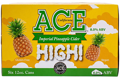 Ace High Imperial Pineapple Cider In Cans - 6-12 FZ - Image 1