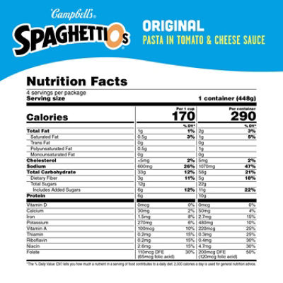 Campbell's SpaghettiOs Original Canned Pasta - 4-15.8 Oz - Image 4