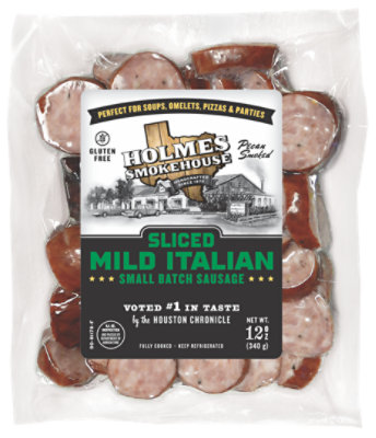 Holmes Smokehouse Sliced Mild Italian Sasage 12 Oz - 12 OZ - Image 1