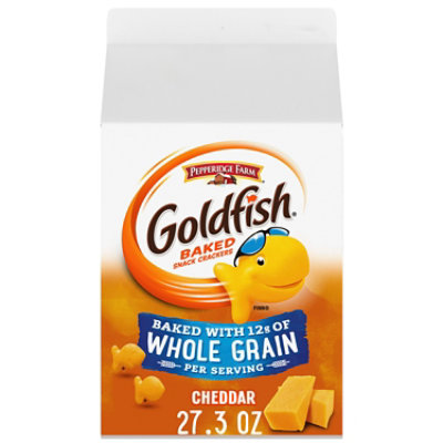 Pepperidge Farm Goldfish Baked with Whole Grain Cheddar Crackers - 27.3 Oz - Image 1