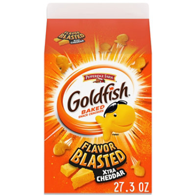 Goldfish Flavor Blasted Xtra Cheddar Cheese Crackers - 27.3 Oz - Image 1