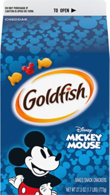 Goldfish Disney Mickey Mouse Cheddar Crackers - 27.3 Oz - Image 5