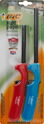 Bic 2 Pk Multi-purpose Lighter Classic & Extra Long - 2 CT - Image 2