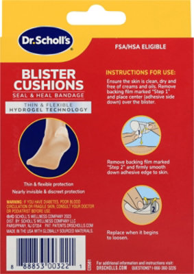 Dr. Scholl's Blister Cushions Seal & Heal Bandage - 8 CT - Image 4