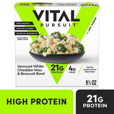 Life Cuisine Veggie Lovers Vermont White Cheddar Mac And Broccoli Bowl Frozen Meal - 9.5oz - Image 1