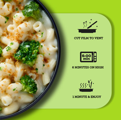 Life Cuisine Veggie Lovers Vermont White Cheddar Mac And Broccoli Bowl Frozen Meal - 9.5oz - Image 2