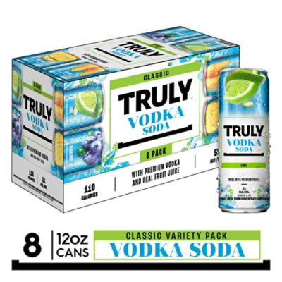 Truly Vodka Soda Classic Variety Pack Cans - 8-12 Fl. Oz. - Image 1