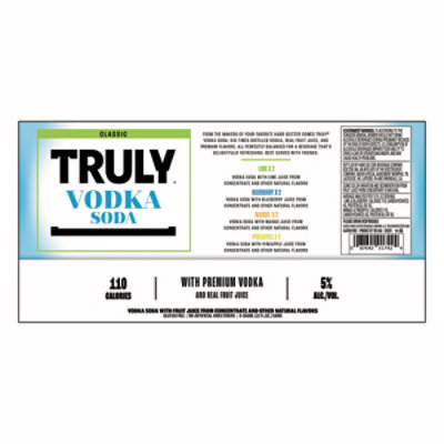 Truly Vodka Soda Classic Variety Pack Cans - 8-12 Fl. Oz. - Image 4