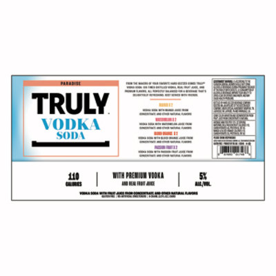 Truly Vodka Soda Paradise Variety Pack Cans - 8-12 Fl. Oz. - Image 4