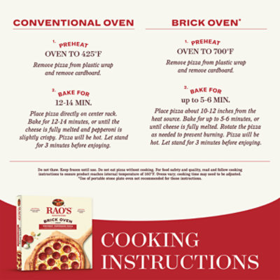Rao's Made For Home Uncured Pepperoni Pizza Frozen Pizza - 18.3 Oz - Image 4