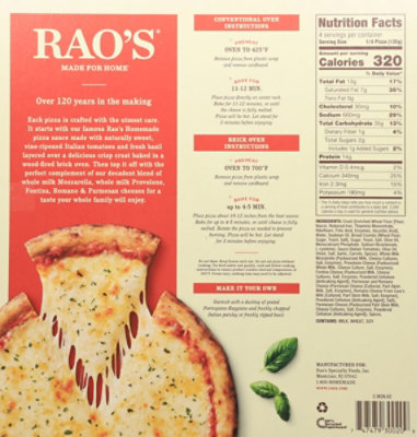 Rao's Brick Oven Crust 5 Cheese Pizza 19oz - 19 OZ - Image 6