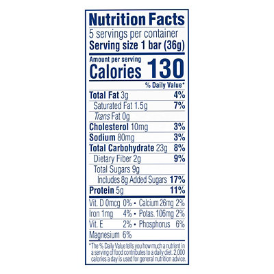 Clif Kid Zbar - Zbar Protein Cookies & Cream  5 bars 1.27oz each (Pack of 6) - Image 1