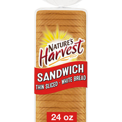 Natures Harvest Sandwich White Bread - 24 Oz - Image 1