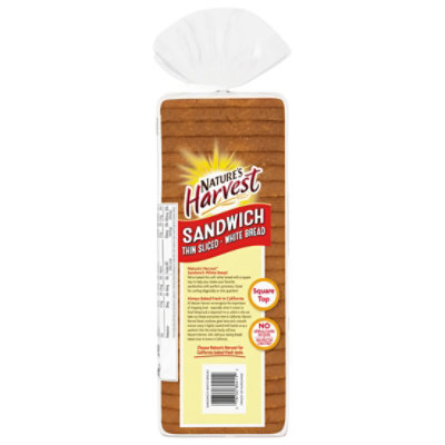Natures Harvest Sandwich White Bread - 24 Oz - Image 5