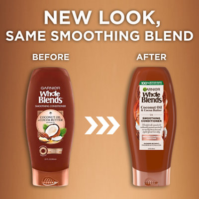 Garnier Whole Blends Smoothing Conditioner Coconut Oil and Cocoa Butter - 22 Fl. Oz. - Image 4