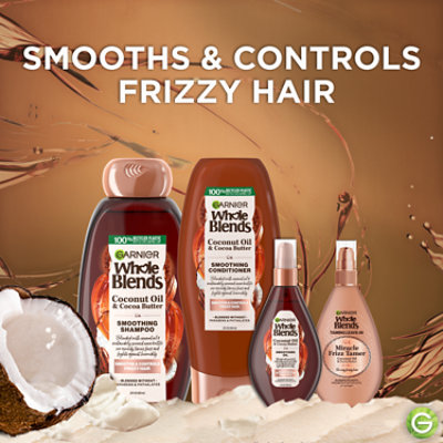 Garnier Whole Blends Smoothing Conditioner Coconut Oil and Cocoa Butter - 22 Fl. Oz. - Image 5