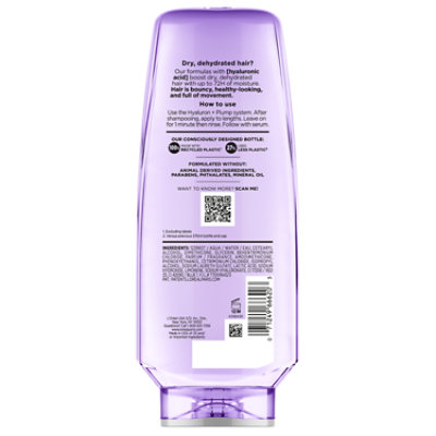 L'Oreal Paris Elvive Hyaluron Plump Hydrating Conditioner for Dry Hair - 12.6 Fl. Oz. - Image 2