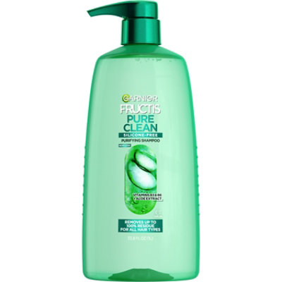 Garnier Fructis Pure Clean Purifying Shampoo for All Hair Types - 33.8 Fl. Oz. - Image 1