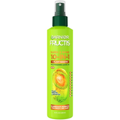 Garnier Fructis Sleek & Shine 10 in 1 Spray for Frizzy Dry Hair - 8.1 Fl. Oz. - Image 1