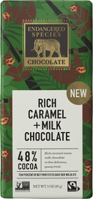 Endangered Species Chocolate - Milk Caramel Sloth 3oz Bars (Pack of 12) - Image 1