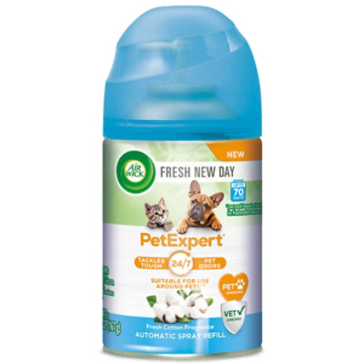 Air Wick Fresh New Day Pet Expert Automatic Fresh Cotton Spray Refill - 5.89 Oz - Image 2