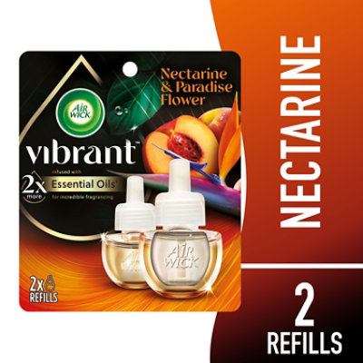 Air Wick Vibrant Nectarine & Paradise Flower Plug-in Scented Oil Refill - 2-0.67 Fl. Oz. - Image 1