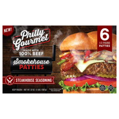 Philly Gourmet Beef Steakhouse Patties - 32 Oz - Image 3