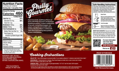 Philly Gourmet Beef Steakhouse Patties - 32 Oz - Image 6