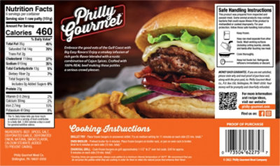 Philly Gourmet Beef Garlic Cajun Patties - 32 Oz - Image 6