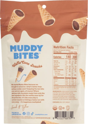 Muddy Bites Milk Chocolate Waffle Cone Sancks - 2.33 Oz - Image 6