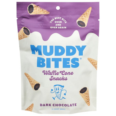 Muddy Bites Dark Chocolate Waffle Cone Snacks - 2.33 Oz - Image 3