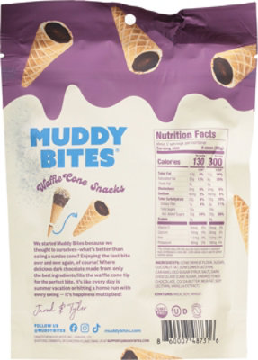 Muddy Bites Dark Chocolate Waffle Cone Snacks - 2.33 Oz - Image 6