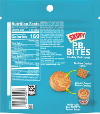 Skippy Peanut Butter Bites Graham Crackers Pouch - 6 Oz - Image 6