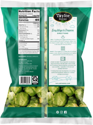 Taylor Farms Brussels Sprouts - 12 Oz - Image 6